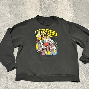 Nike Air Jordan Sweatshirt Mens XL Sport DNA Hybrid Fleece Crew DC9615 Black